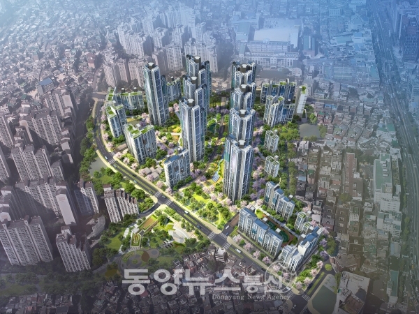 래미안길음센터피스(전체단지조감도)(사진=서울주택도시공사 제공)