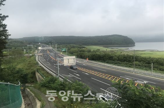 보령~청양(제1공구) 도로건설공사 개통구간 전경(사진=국토부 제공)