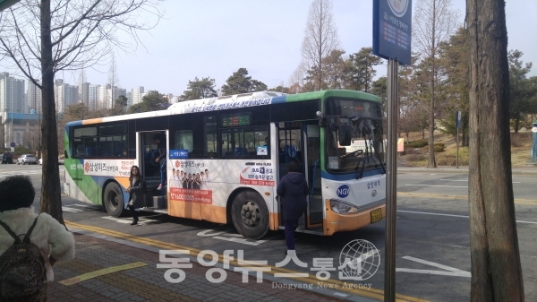 천안시 시내버스 모습. 충남 천안시 제공.
