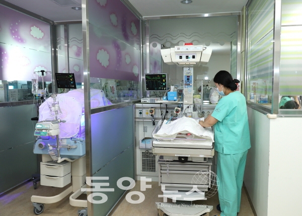 단국대학교병원 신생아집중치료실 모습. (사진=단국대병원 제공)