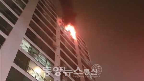 전주 아파트 화재(사진= MBC 제공)