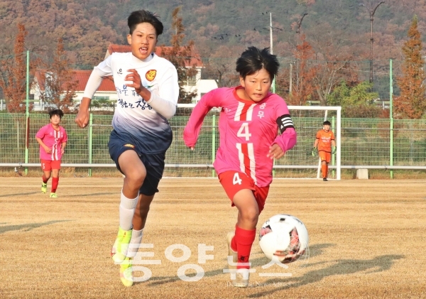 지난해 개최된 화랑대기 전국 유소년축구대회 경기 모습. (사진=경주시 제공)