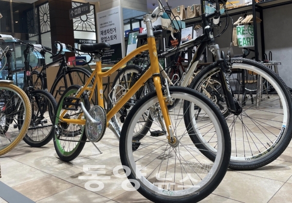 기증된 자전거로 만든 재생 자전거(사진=서울시 제공)